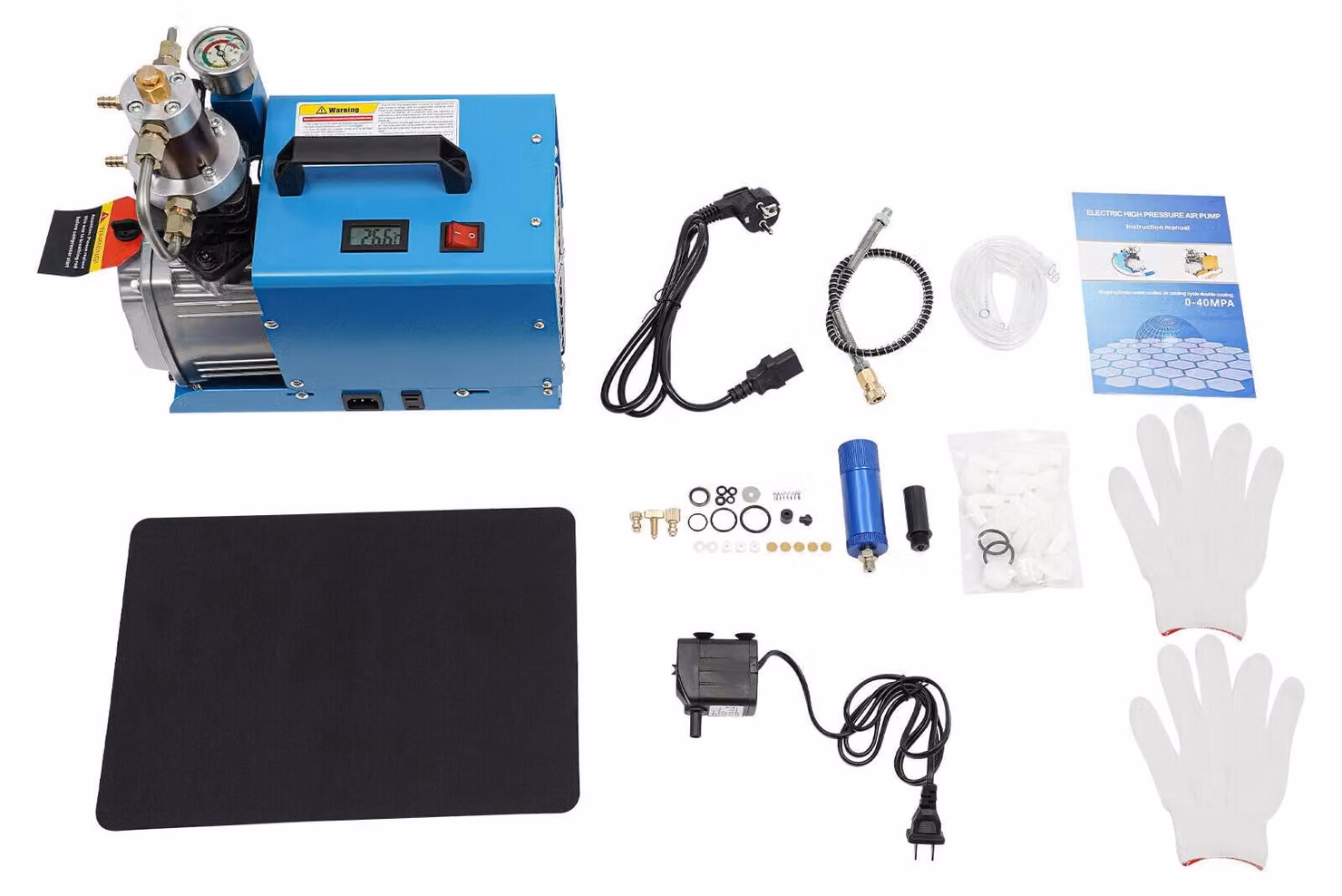 Pompa elettrica ad aria, alta efficienza, struttura resistente, 220 V, blu, UE