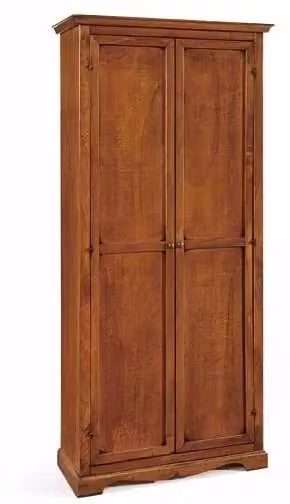 Armadio stipo in legno di noce scuro stile arte povera Mobili 2G L: 87 cm, P: 40 cm, H: 192 cm
