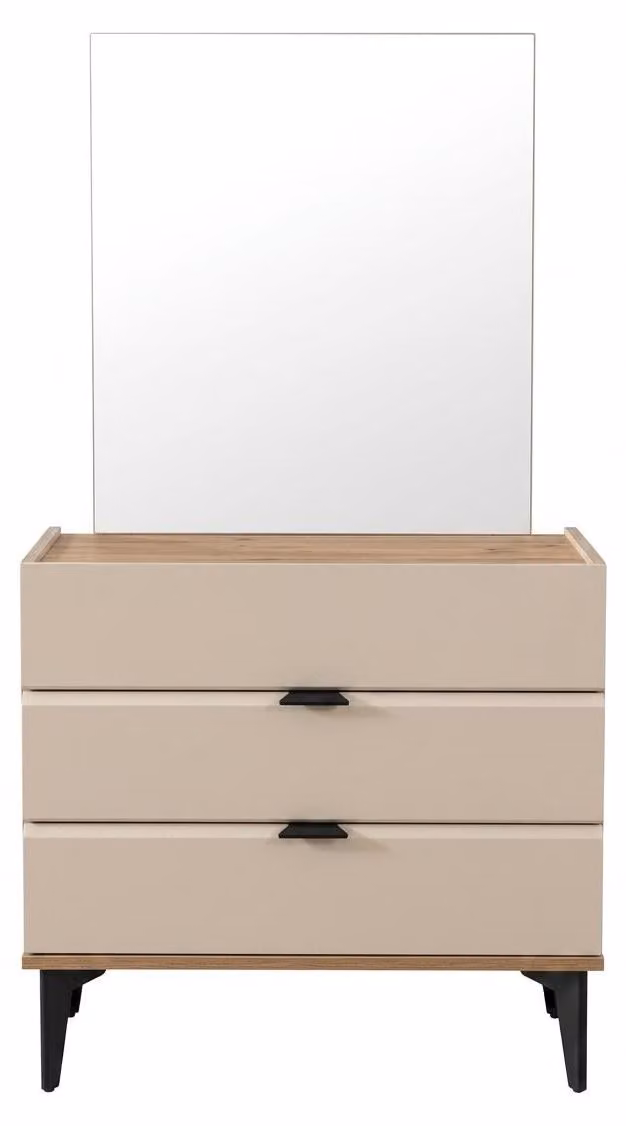Comodino con specchio. Comodino in legno, design moderno, ideale per camere da letto e camere dei ragazzi