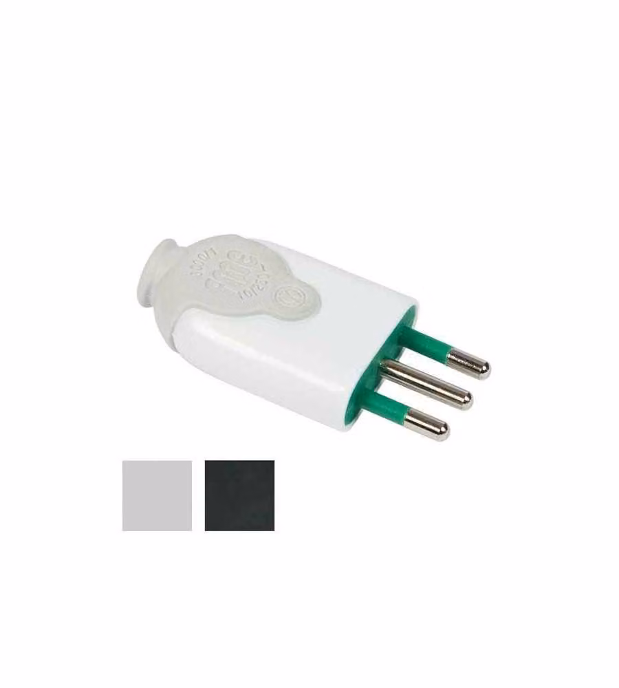 Spina Diritta 16A+T Nera                 80021 Fme