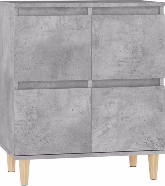 Buffet credenza cassettiera armadio mobile contenitore organizer per cucina soggiorno salotto 60 x 35 x 70 cm legno ingegnerizzato grigio 02_0031975