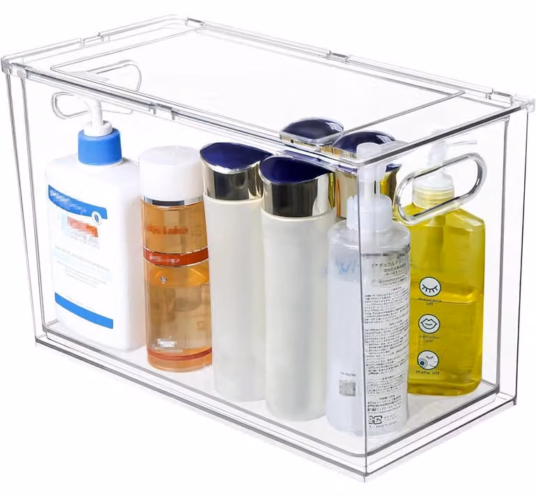 Organizzatore per frigorifero, cassetto con maniglia in PET, 9 litri, 17x34x22 cm, senza BPA