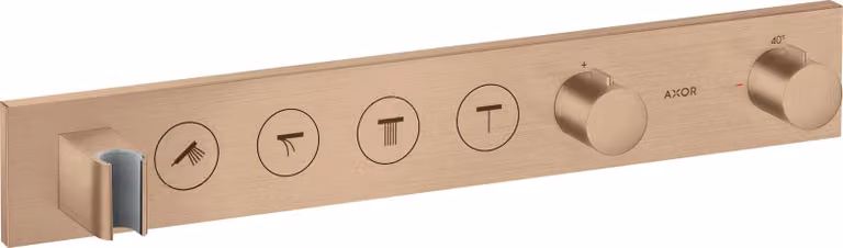 hansgrohe AXOR ShowerSolutions module de thermostat Select 600/90, encastré, 4 consommateurs, kit complet, 18357310, 18357310