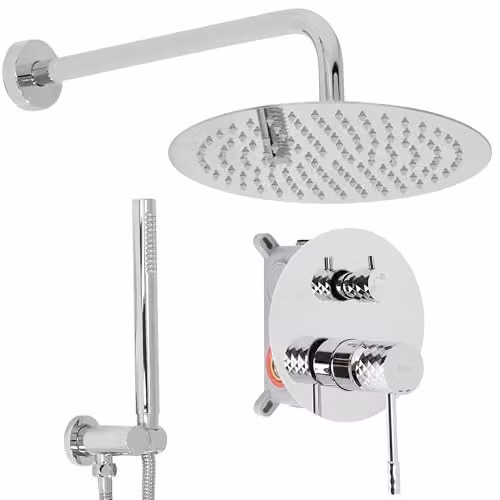 Rea - Set Doccia Da Incasso Cromo Lungo, + Box, 36X16X8cm