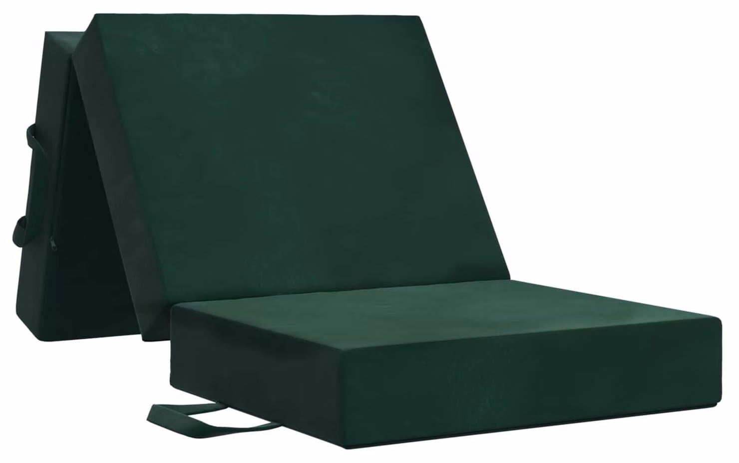 Divano Letto Pieghevole 75 x 67 x 45 cm Verde Scuro