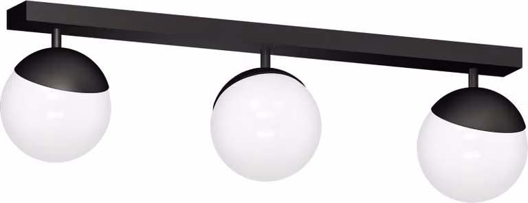 Sfera Black 3Xe14 plafoniera Lampada da soffitto