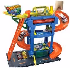 Playset Autolavaggio tunnel cambia colore let's race HOT WHEELS CITY HTN80