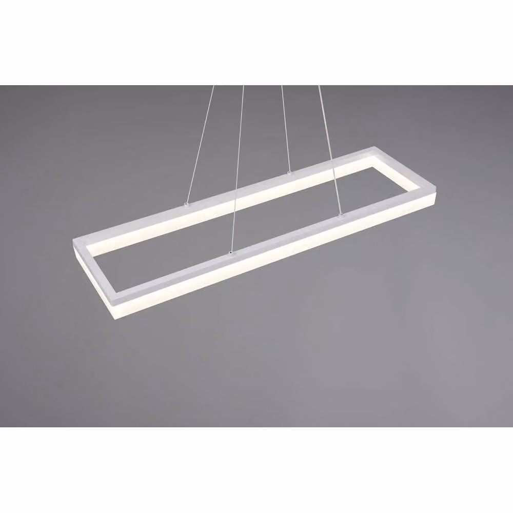 Lampada a sospensione LED rettangolare GD Trio Trio Leuchten bianca – 2