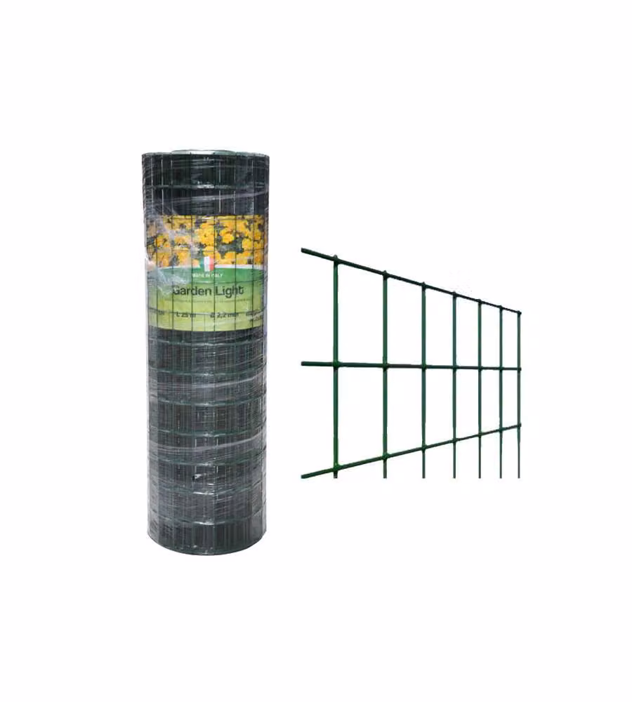 Rete elettrosaldata Betafence GARDEN LIGHT in acciaio zincato e plasticata, colore Verde, Altezza: 153 cm, Lunghezza: 25 m – 2