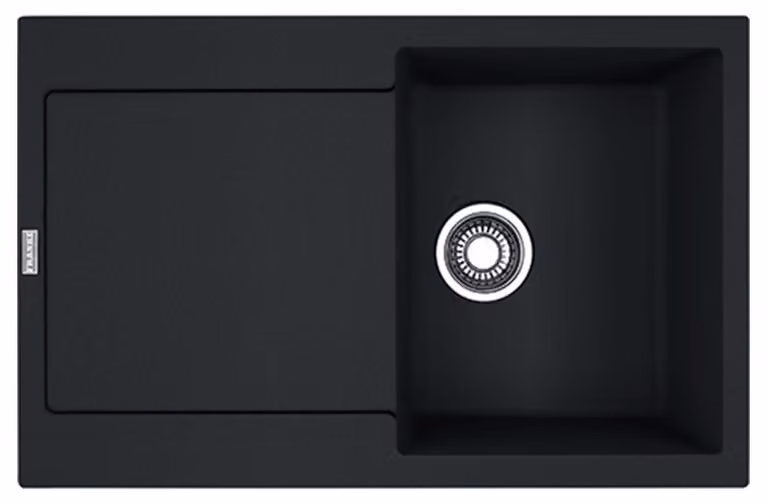 Franke Maris lavello da incasso Fragranit lavello MRG 611-78 BlackMatt pulsante in acciaio inox da 45 cm 114.0627.366
