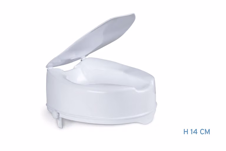 Attacco per WC Moretti - altezza 14 cm con coperchio