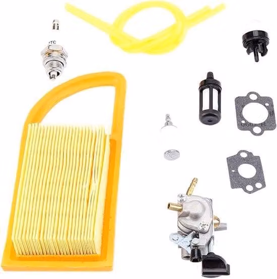 Kit carburatore con valvola di intercettazione del carburante e trasmissione - adatto per Stihl BR500, BR550, BR600 - Zama C1Q-S183
