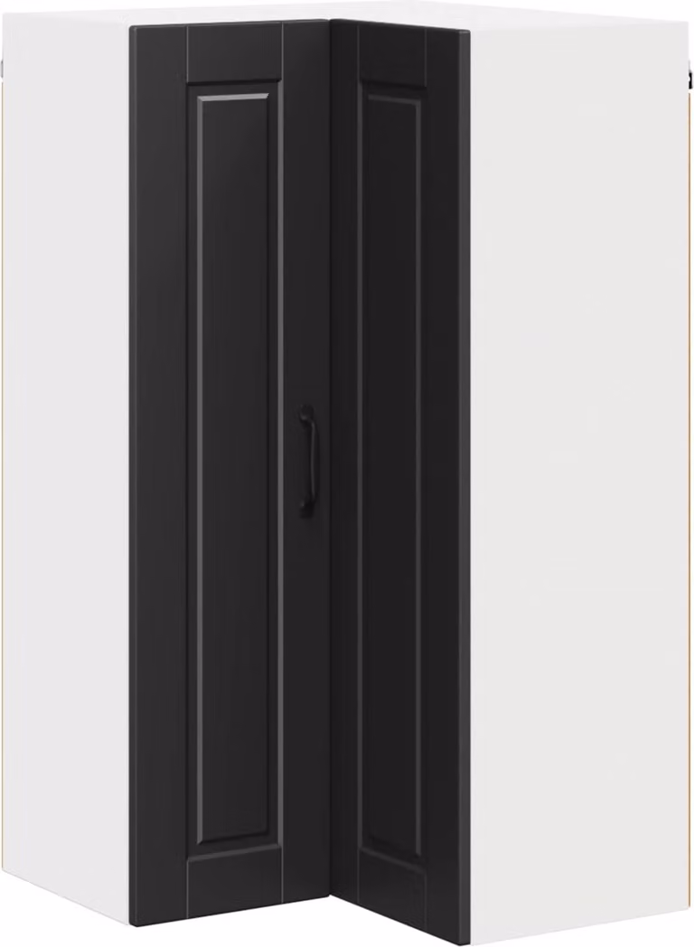 Mobile angolare per parete PORTO Nero 57 x 57 x 100 cm