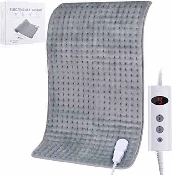 Pallone termici ricaricabili - Pallone termici elettrici - Pallone termici collo e spalle - Grigio - 45x85cm