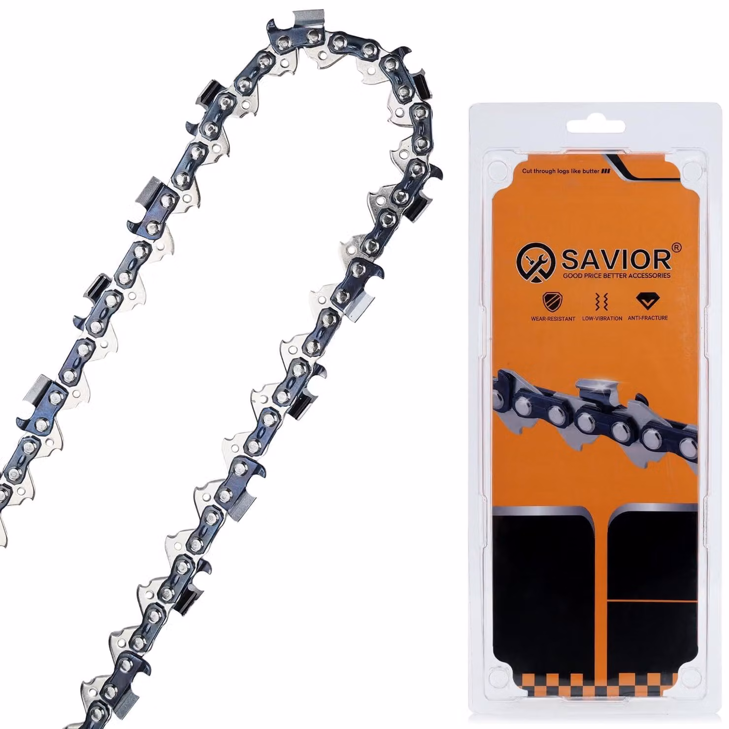 Solidchoice - Catene per motosega da 3/8" con passo di 1,6 mm, compatibili con guide da 63 cm