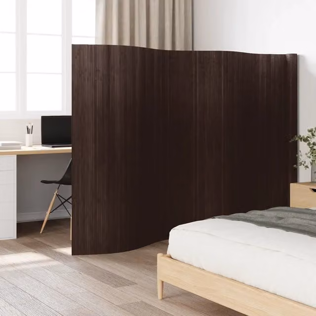 Divisorio per ambienti vidaXL in bambù marrone scuro Larghezza: 600 cm, Altezza: 165 cm – 1
