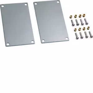 Terminale Hager in alluminio per DABA 50x80 mm anodizzato DABA500806ELN