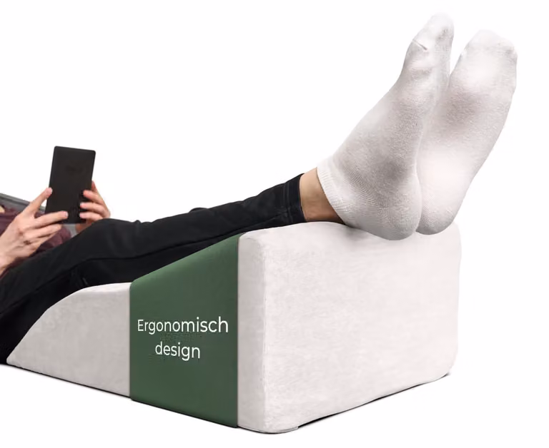 Cuscino ergonomico per il sostegno delle gambe, ideale per la prevenzione della trombosi