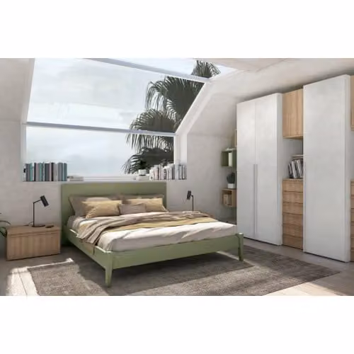 Letto matrimoniale con testata Banner Target Collection