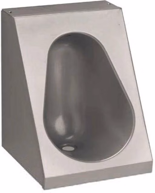 Orinatoio sospeso carenato Goman colore silver L/P/H: 43 x 32 x 31 cm