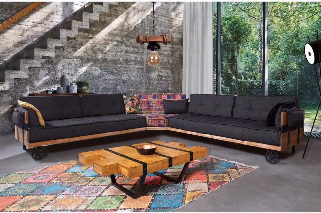 Moderner Holztisch Luxus Couchtisch Wohnzimmermöbel Massivholz Tische