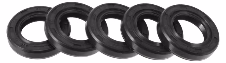 Guarnizione labiale TC, doppia labbro, 5 pezzi, 15x25x5 mm, NBR, colore nero