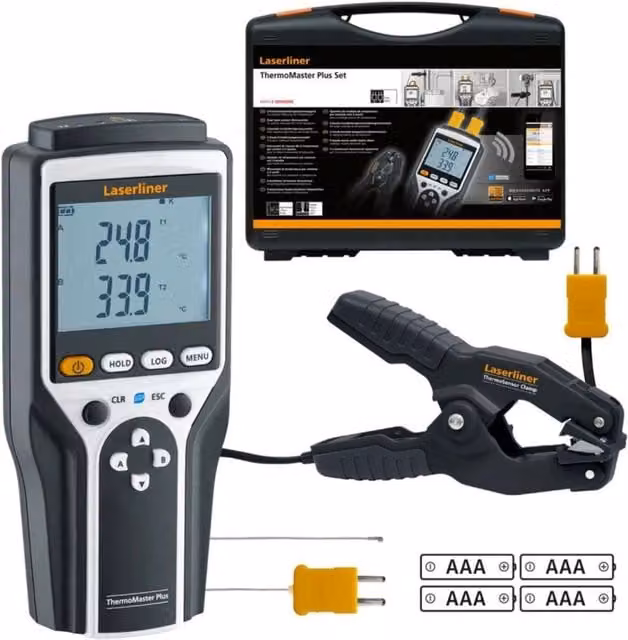 Misuratore di temperatura a contatto LASERLINER ThermoMaster Plus Set 082.036A