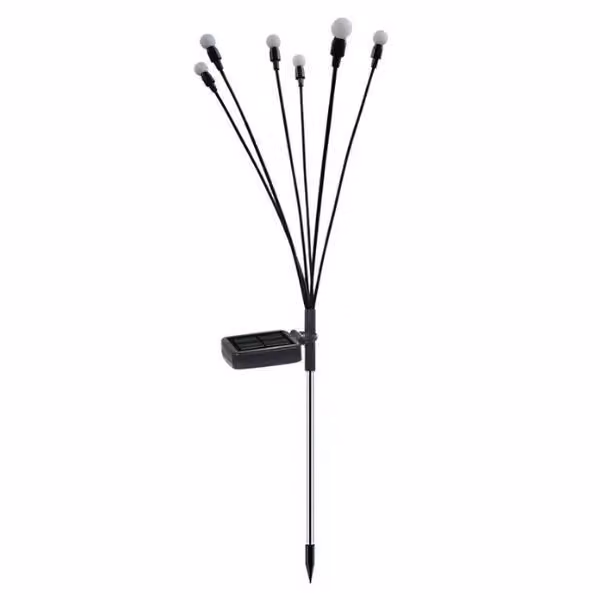 Lampada solare LED Firefly con 6 luci bianco caldo per esterni