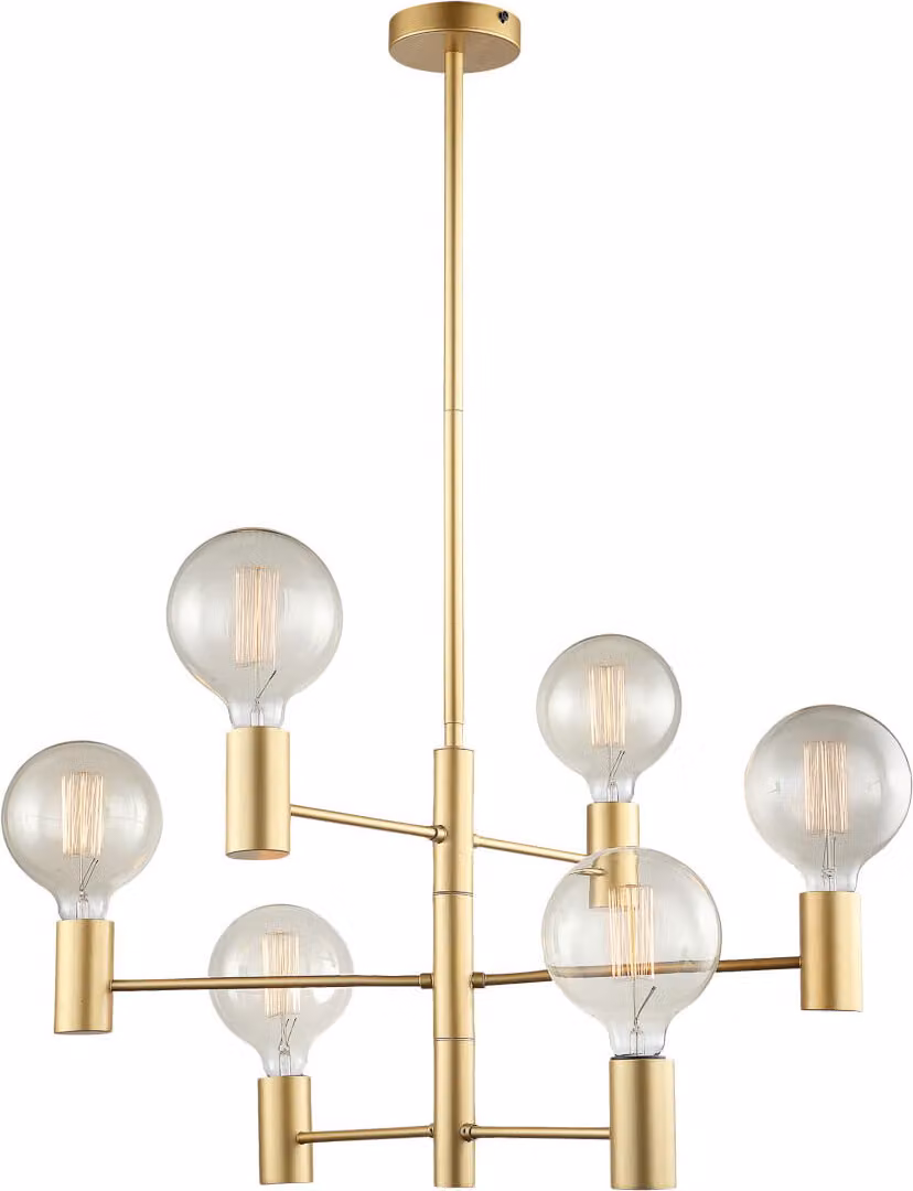 Italux Veva Lampadario LED moderno nero MDM3339/6 GD