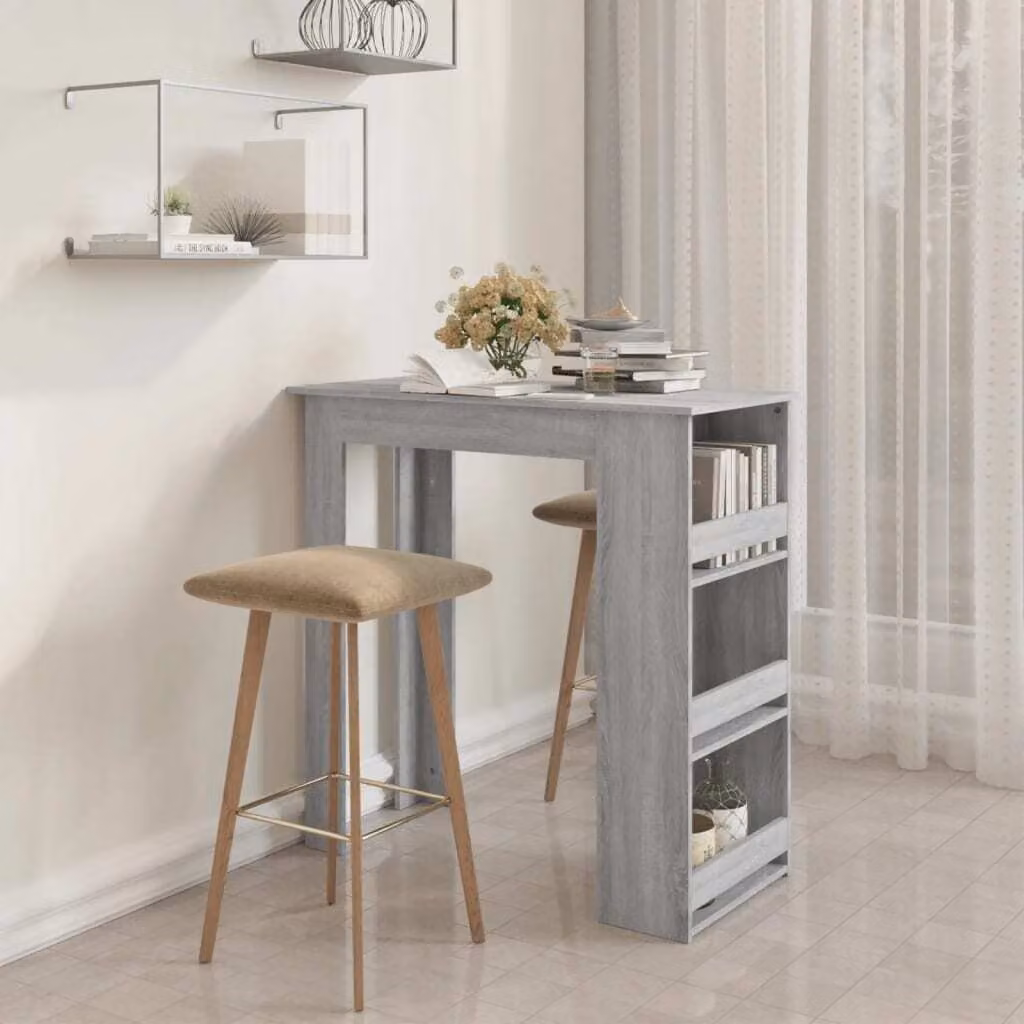 Maison Exclusive - Tavolo da bar con ripiano Grigio Sonoma 102x50x103,5 cm Materiale ligneo