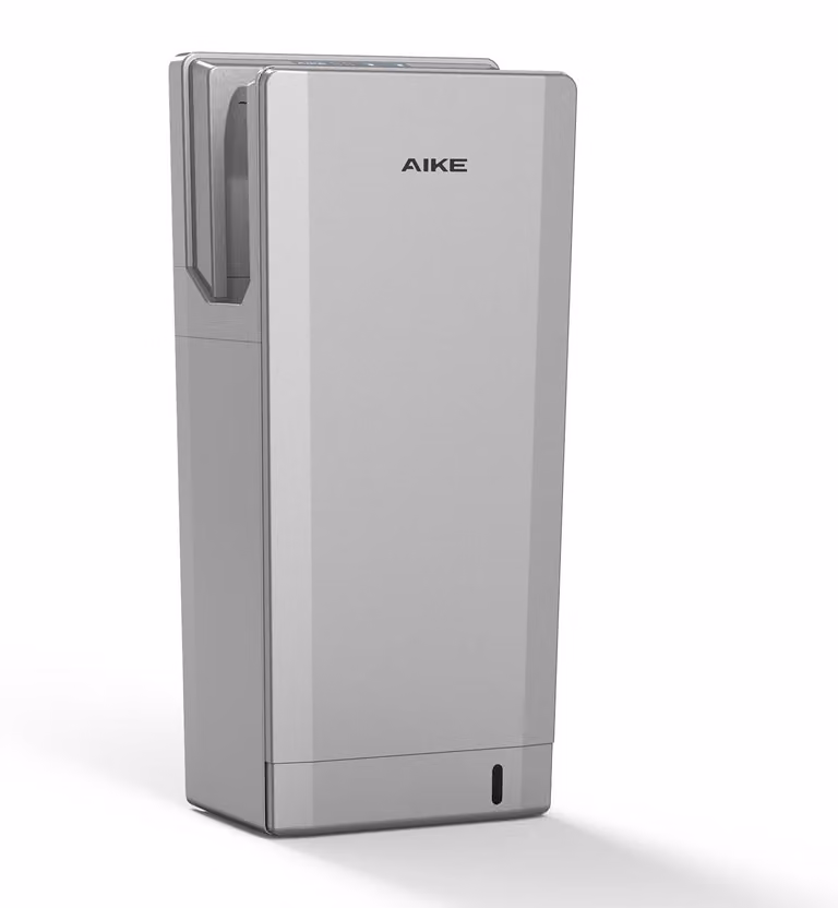 Asciugamani elettrico da 1850W con filtro HEPA, modello verticale, in ABS, colore argento