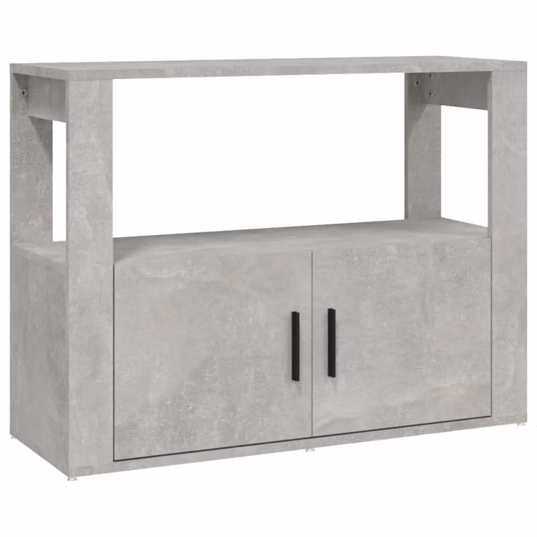 Credenza Grigio Cemento 80x30x60 cm in Legno Multistrato