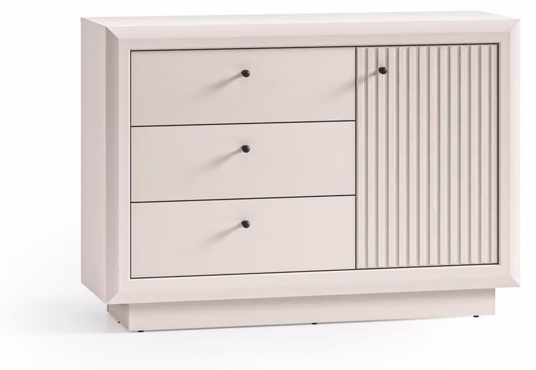 FURNLUX, mobile contenitore, colore beige, 120 cm / Colore principale: beige / Dimensioni: 120 x 85 x 40 cm