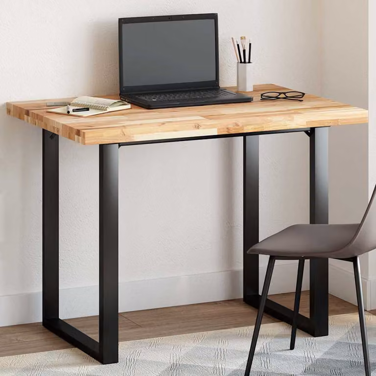 Piano Tavolo Rettangolare in Legno Massello di Acacia Marrone vidaXL L: 80 cm, P: 70 cm, H: 4 cm