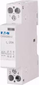 Contattore di installazione Eaton, 20 A, 12 V CA/CC, 2S 135175