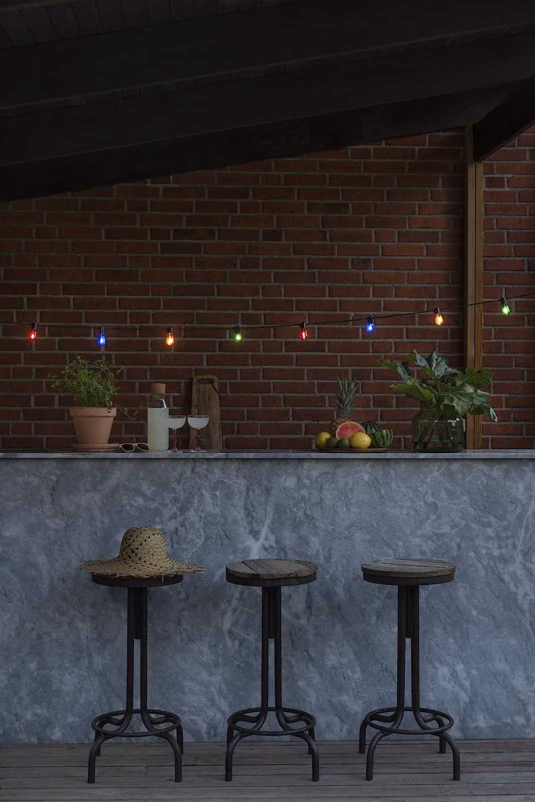 Catena luminosa a LED, 80 LED bianco caldo, 9,75 metri, dimmerabile, resistente all'acqua