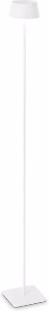 Lampada da terra LED Ideal Lux Pure per esterno, ricaricabile e dimmabile, disponibile in bianco o nero