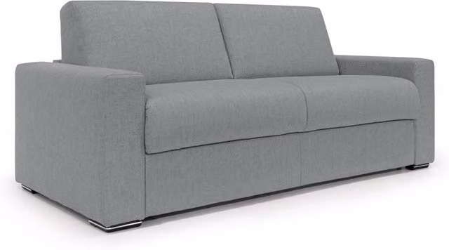 Divano letto Nixon Divani.Store Grigio con materasso 140x197 cm e altezza 20 cm