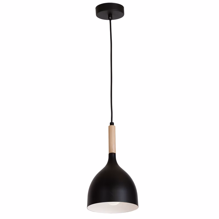 Lampada a sospensione industriale Noak Wood