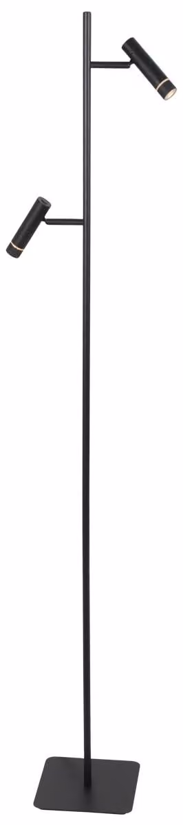 Lampada da terra - nero - Volari - vetro metallo - Ø 157cm - LED - 4711ZW - Steinhauer