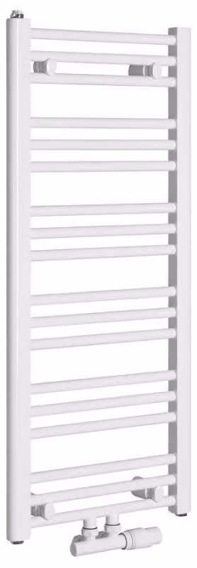 Bruckner ALBRECHT Radiatore da bagno 400x930 mm, attacco centrale, bianco