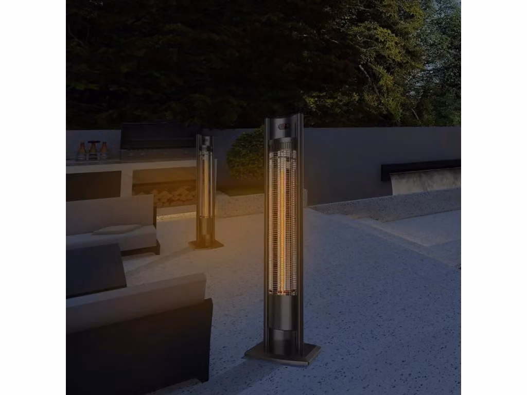 Riscaldatore elettrico radiante a infrarossi Tornado di HABITAT ET JARDIN, 2000W, Nero – 2