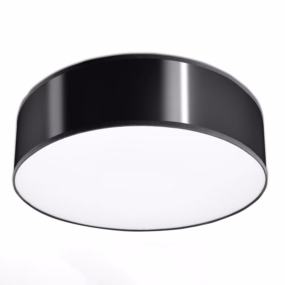 Lampada a soffitto ARENA 35 nero 2xE27 15W PVC 11x35x35cm Sollux Lighting
