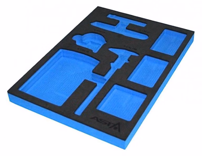 Modulo con inserto in schiuma espansa per carrelli portautensili vuoto, per calibro e metro a nastro ,supporto organizer portattrezzi