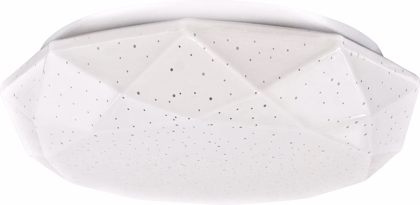 Plafone LED rotondo GALAXY bianco 12W, luce bianca neutra 1500 lm, materiale plastico, dimensioni: 8 x 26,5 x 26,5 cm, IP20, Polux