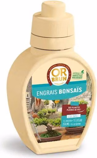 Fertilizzante per bonsai OR BRUN, 250 ml, migliora la crescita, prodotto in Francia