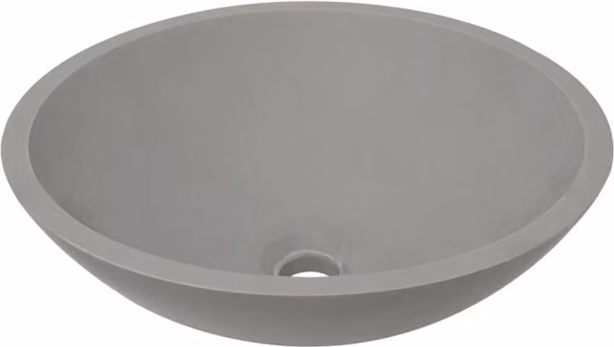 Lavabo da appoggio, grigio Lavabo rotondo Lavabo, Valerie, SOLID, Superficie