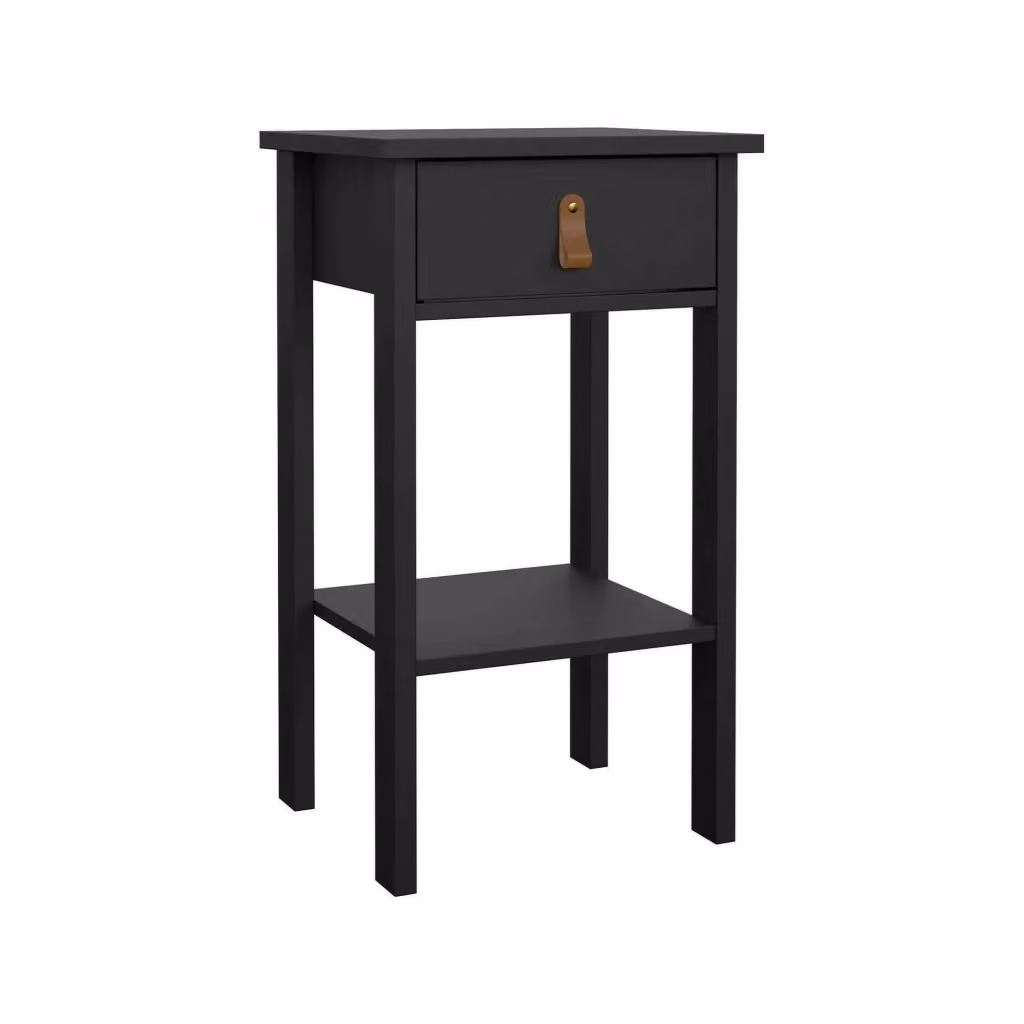 Comodino Inday DMORA Nero Opaco L 40 cm, P 34,2 cm, H 70,1 cm – 2