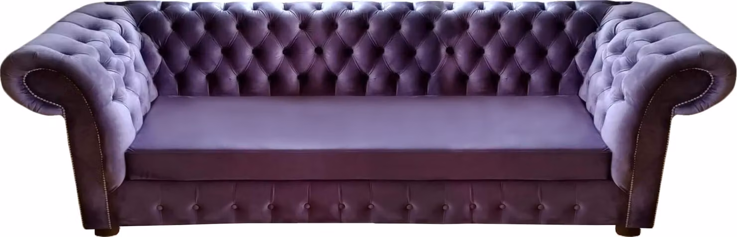 Sofa Dreisitze Couch Chesterfield Lila Polstermöbel Wohnzimmer Einrichtung
