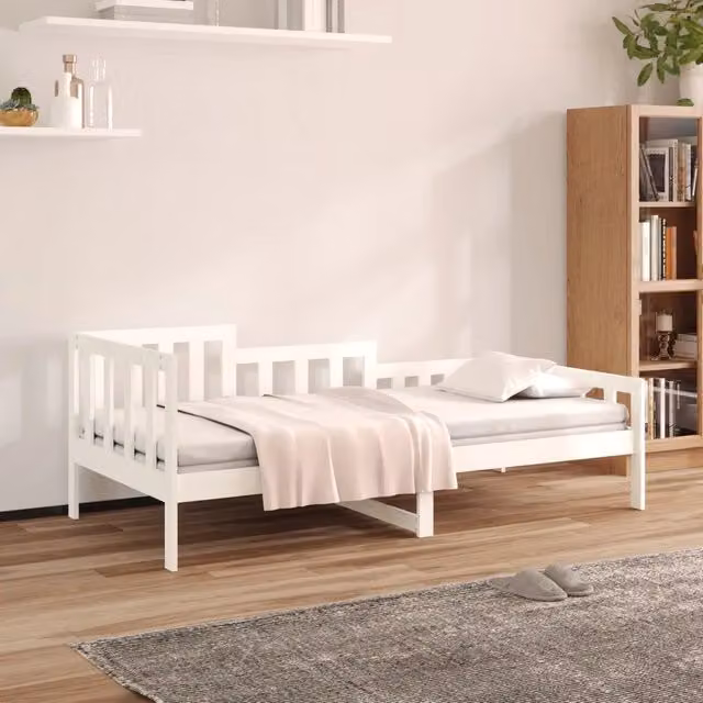 Dormeuse in legno massello di pino bianca MERCATOXL L/P/H: 200 x 80 x 15 cm – 1